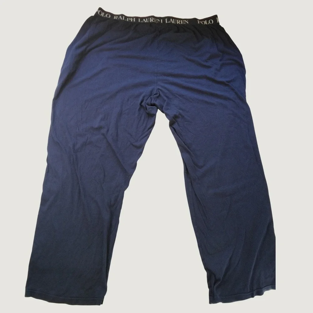 Polo Ralph Lauren Mens 4XL Pajama Pants Navy Blue Cotton Modal Lounge Sleepwear